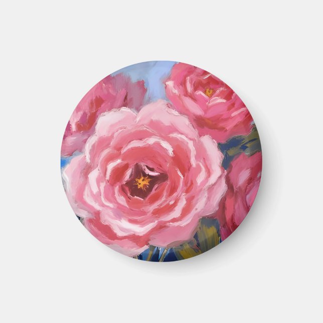 Imã Flores Rosa (Frente)