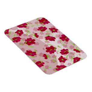 Ímã Flores Rosa e Vermelha - Floral