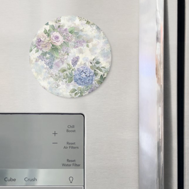 Imã Flores Rosa Roxo Românticas (In Situ (Fridge))