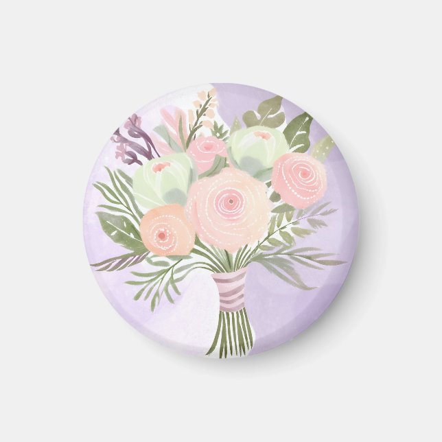 Imã Flores Roxas (Frente)