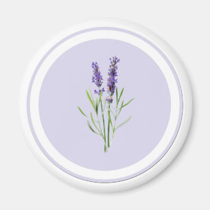 Imã Flores roxas bonito da lavanda