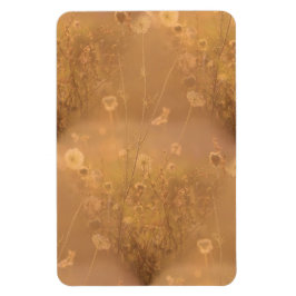 Ímã Flores Selvagens com Brilho Laranja