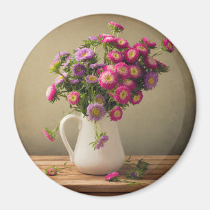 Imã Flores Selvagens em um Magneto Vase