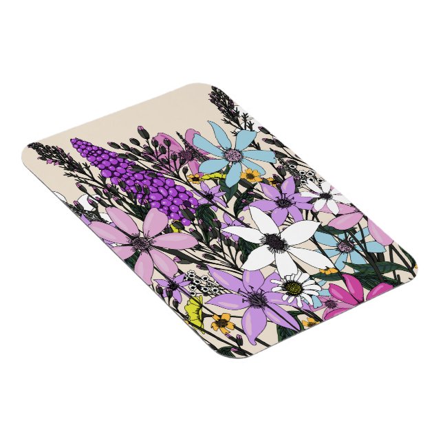 Ímã Flores Silvestres de Verão (Lado Direito)