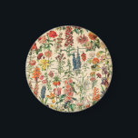 Imã Flores Vintage<br><div class="desc">Visite minha loja para obter um design mais interessante e mais opções de cores => zazzle.com/colorfulworld*</div>