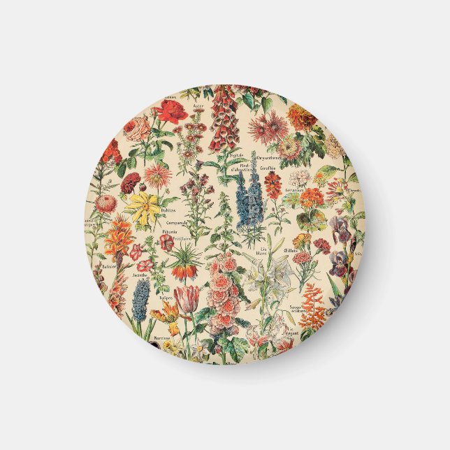 Imã Flores Vintage (Frente)