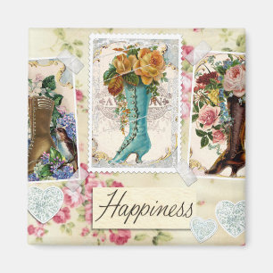 Imã Flores Vintage em Boots