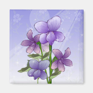 Imã Flores violetas