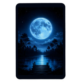Ímã Floresta Celestial Iluminada pela Lua Estética Ref