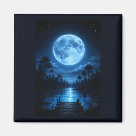 Imã Floresta Celestial Iluminada pela Lua Estética Ref