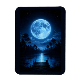 Ímã Floresta Celestial Iluminada pela Lua Estética Ref