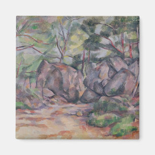 Imã Floresta com pedregulhos, 1893 de Paul Cezanne