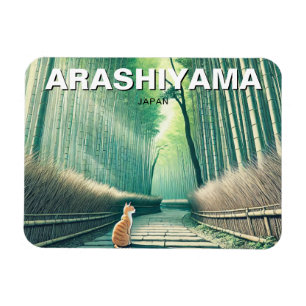 Ímã Floresta de bambu no Japão de Arashiyama