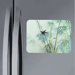 Ímã Floresta de Bambu - verde
