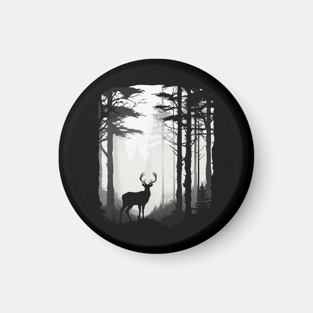 Imã Floresta de Cervos Vida Selvagem (Frente)