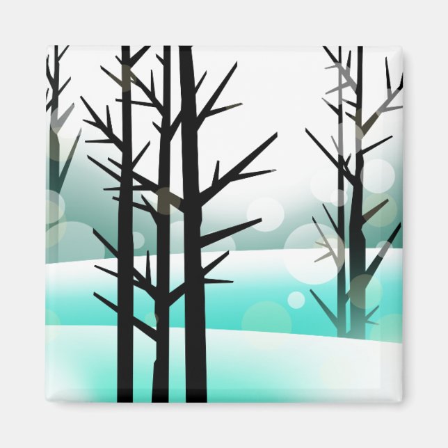 Imã Floresta de inverno (Frente)