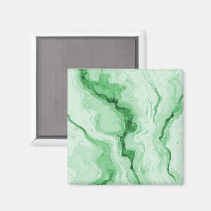 Imã Floresta Druzy Verde Ágata Ilusão