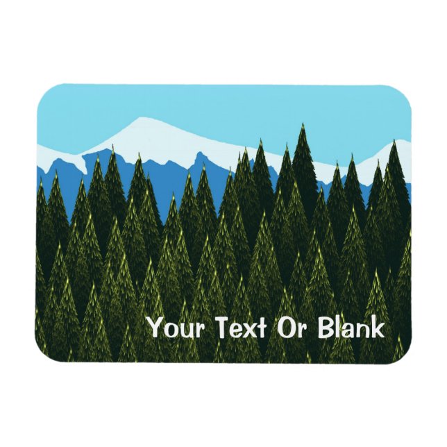 Ímã Floresta Fractal (Horizontal)