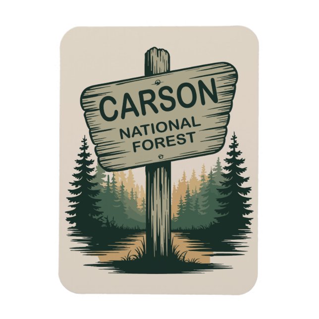 Ímã Floresta Nacional Carson Novo México (Vertical)