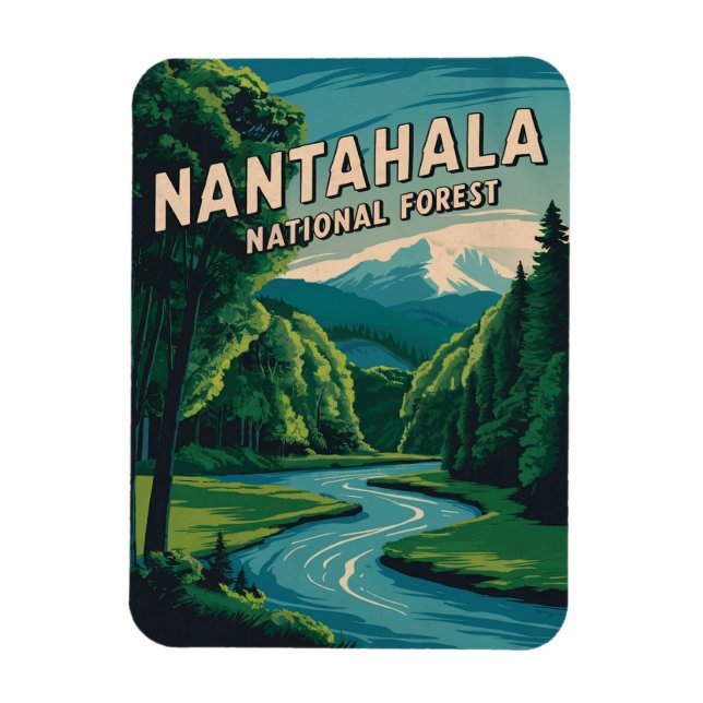 Ímã Floresta Nacional Nantahala (Vertical)