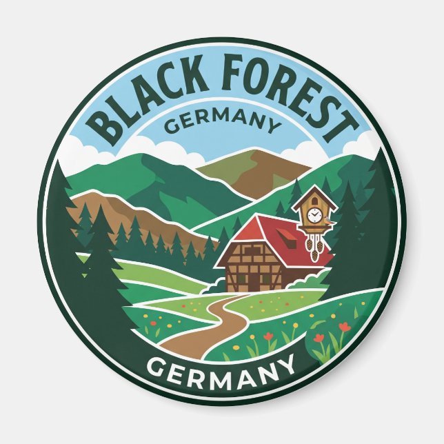 Imã Floresta Negra Alemanha (Frente)