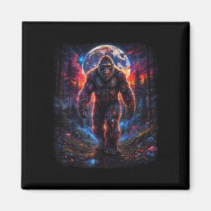 Imã Floresta retrô sasquatch bigfoot caminhada naturez