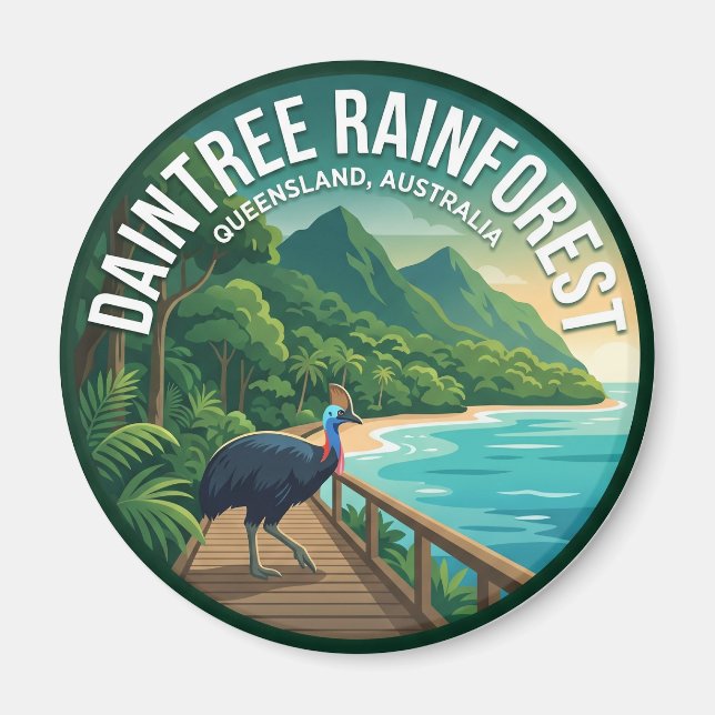 Imã Floresta Tropical de Daintree Austrália (Frente)