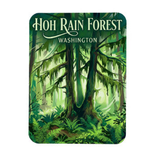 Ímã Floresta Tropical Hoh Washington