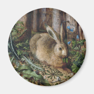 Imã Floresta Vintage Hare Natureza Escura Cottagecore
