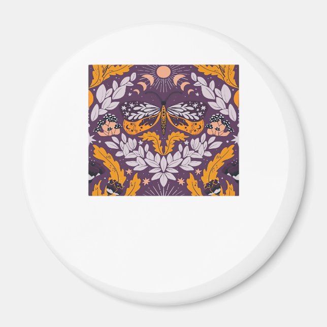 Imã Florestas De Borboleta Whimsigoth - Roxo, Lavanda  (Frente)