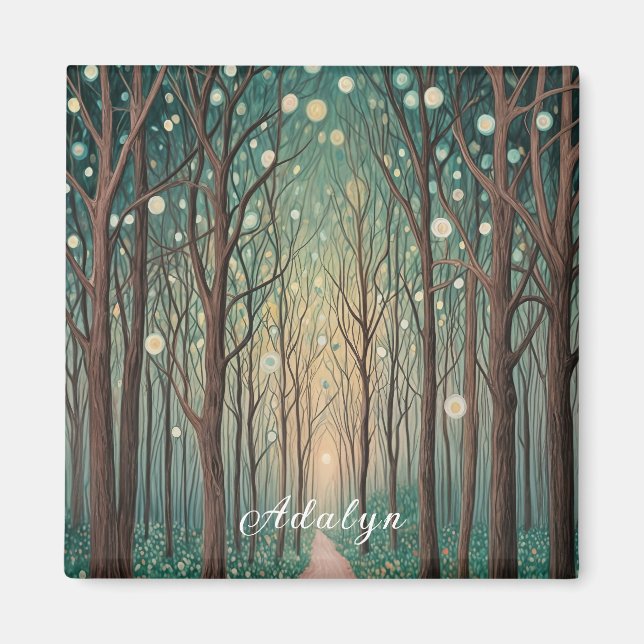 Imã Florestas Phantoms: Luzes Flutuantes na Madeira No (Frente)