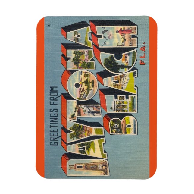 Ímã Florida, Daytona Beach Magnet (Vertical)