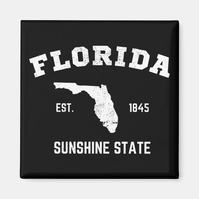 Imã Florida Est 1845 Sunshine State (Frente)