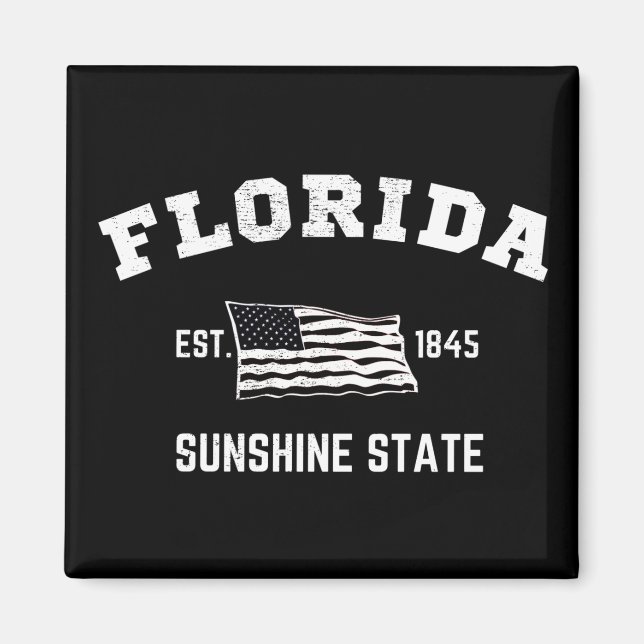 Imã Florida Est, 1845 Sunshine State (Frente)