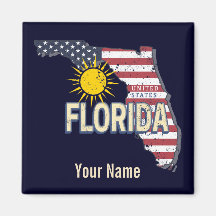Florida EUA Retro Map Vintage EUA