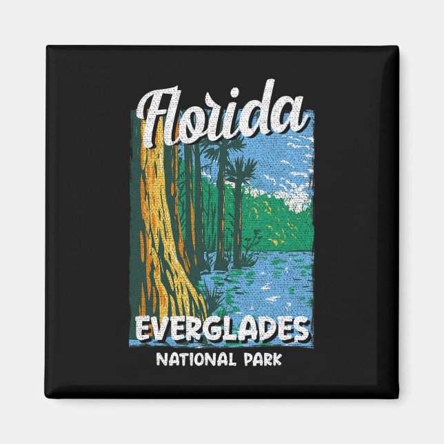 Imã Flórida Fl Miami Summer Vibes Beach Sunshine State (Frente)