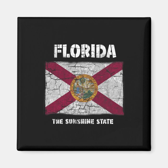 Imã Flórida Fl Summer Miami Vibes Beach Sunshine State (Frente)