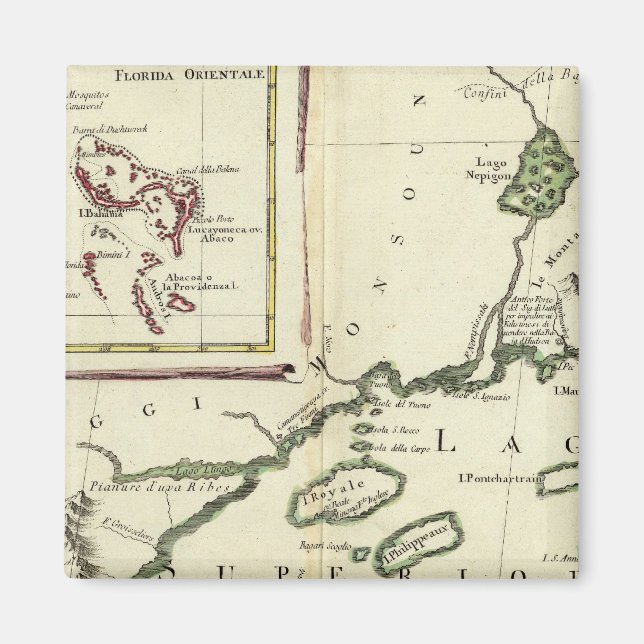 Imã Flórida, Grandes Lagos, Bahamas (Frente)
