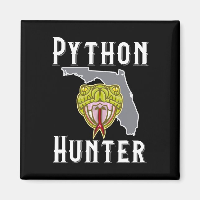 Imã Flórida Invasiva Pythons caçando (Frente)
