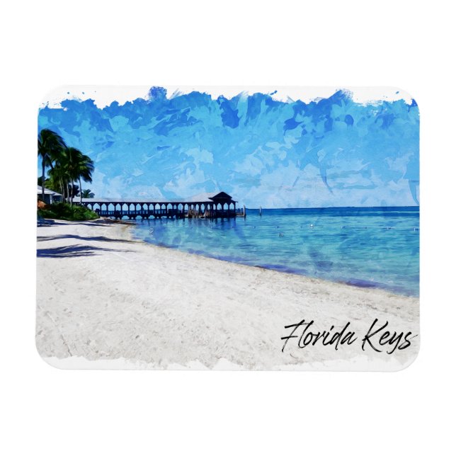 Ímã Florida Keys Tropical (Horizontal)