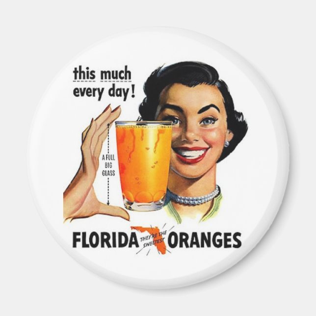 Imã Flórida Orange Juice (Frente)