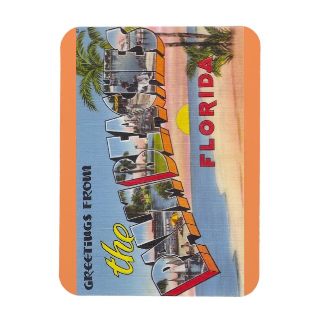 Ímã Flórida, Palm Beaches Magnet (Vertical)