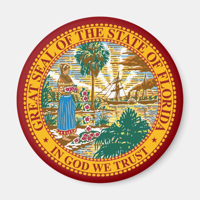 IMÃ FLORIDA STATE SEAL (Frente)