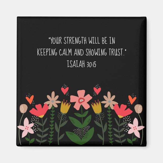 Imã Flower Fields Black (Frente)