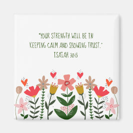 Imã Flower Fields White