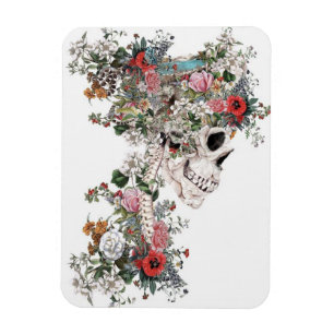 Ímã Flower-filled Skeleton
