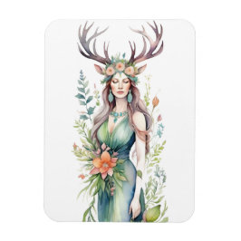 Ímã Flower Goddess Ostara Spring Equinox Sabbat