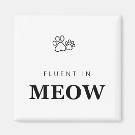 Imã Fluente em Gato Engraçado Amante de Gatos Impressã