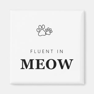Imã Fluente em Gato Engraçado Amante de Gatos Impressã