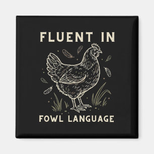 Imã Fluente Em Linguagem De Agricultor De Frango Galin